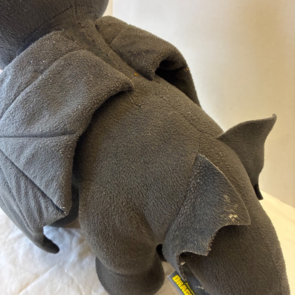 How To Train Your Dragon Toothless Plush Dreamworks 2014 Stuffed Toy Night Fury - Picture 8 of 16